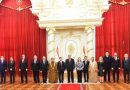 Reception of credentials from 12 new ambassadors of foreign states